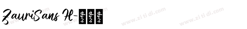 ZauriSans H字体转换